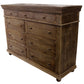 Tobacco Solid Wood Nine Drawer Gentleman's Chest By Homeroots | Dressers | Modishstore - 3