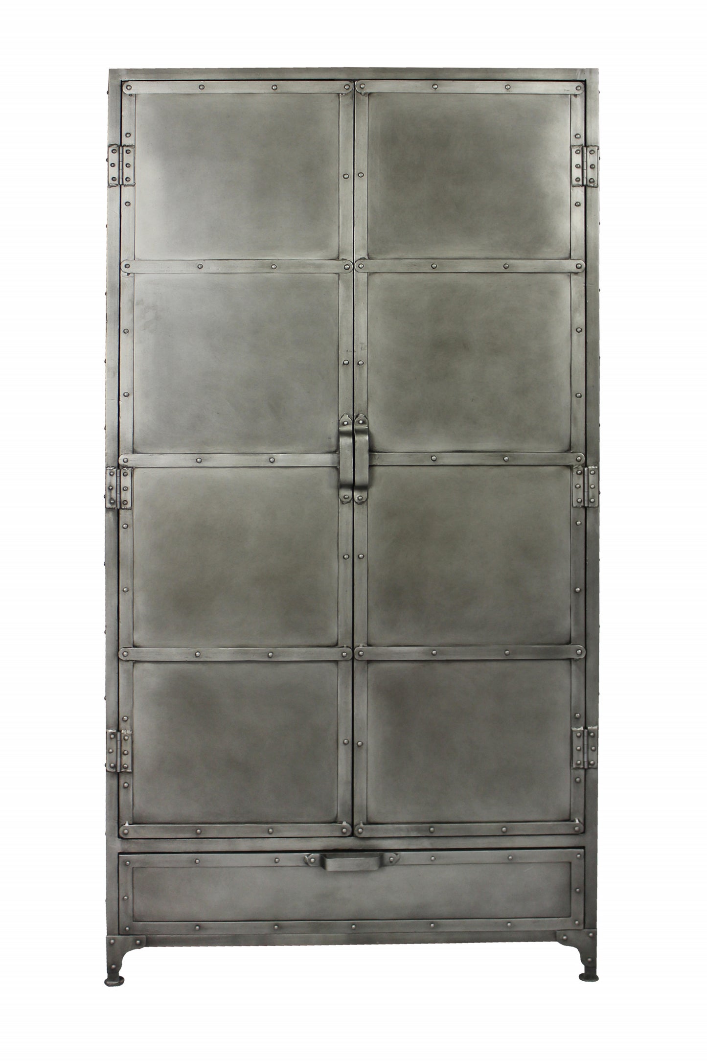 Silver Iron Drawer Combo Dresser By Homeroots | Dressers | Modishstore - 2