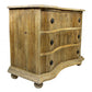 Natural Solid Wood Three Drawer Dresser By Homeroots | Dressers | Modishstore - 1