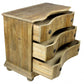 Natural Solid Wood Three Drawer Dresser By Homeroots | Dressers | Modishstore - 2