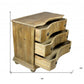 Natural Solid Wood Three Drawer Dresser By Homeroots | Dressers | Modishstore - 6