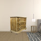 Natural Solid Wood Three Drawer Dresser By Homeroots | Dressers | Modishstore - 4