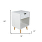 White One Drawer Nightstand By Homeroots | Nightstands | Modishstore - 6