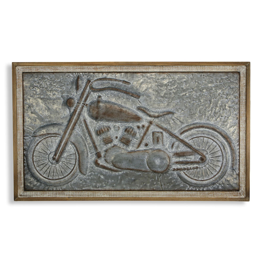 Gray and Brown Wood and Metal Wall Decor By Homeroots | Wall Decor | Modishstore - 2