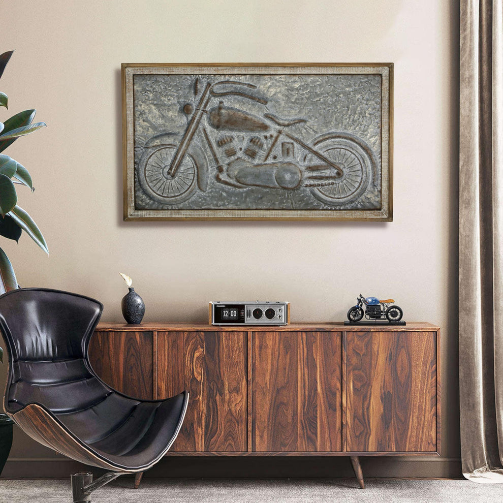 Gray and Brown Wood and Metal Wall Decor By Homeroots | Wall Decor | Modishstore - 7
