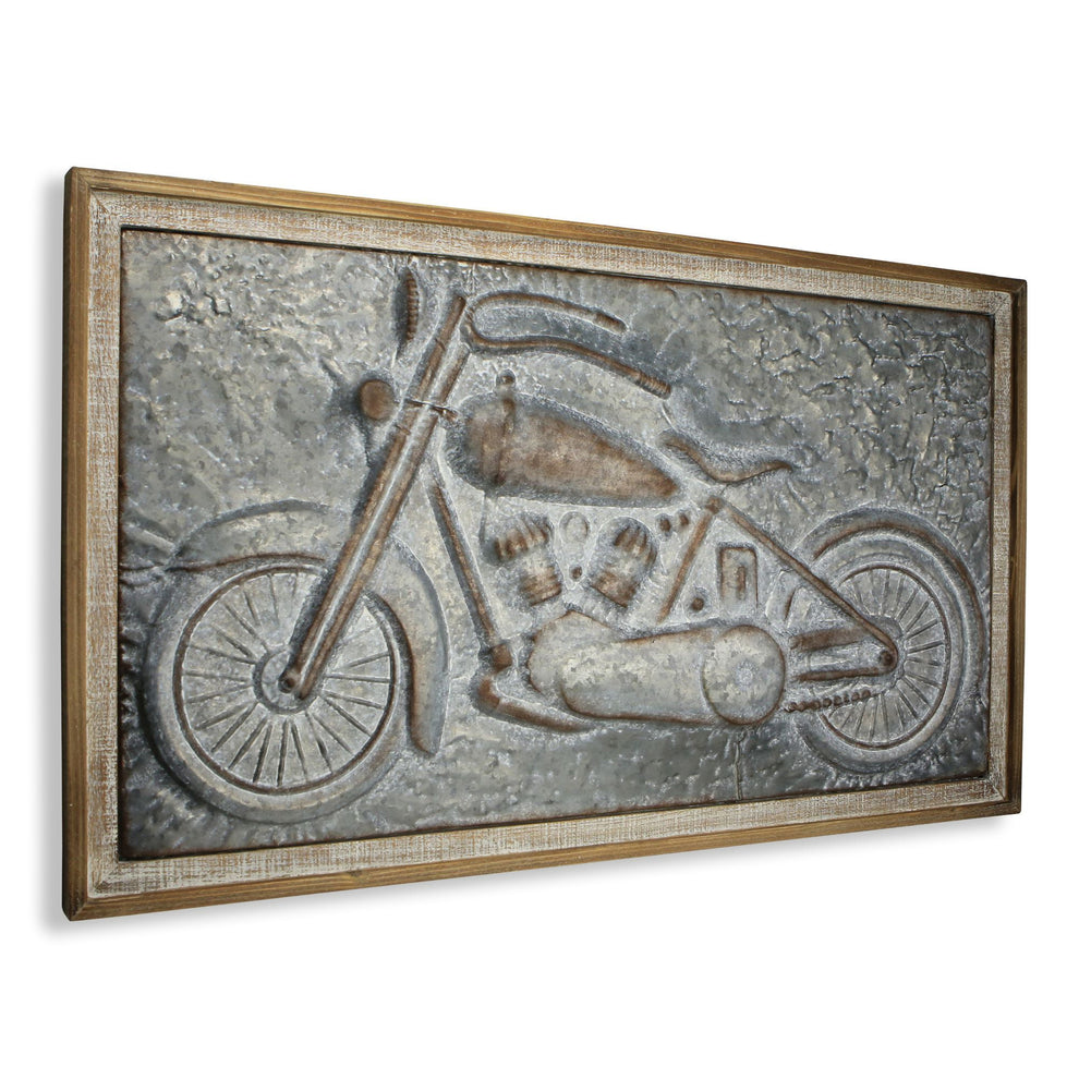 Gray and Brown Wood and Metal Wall Decor By Homeroots | Wall Decor | Modishstore - 3