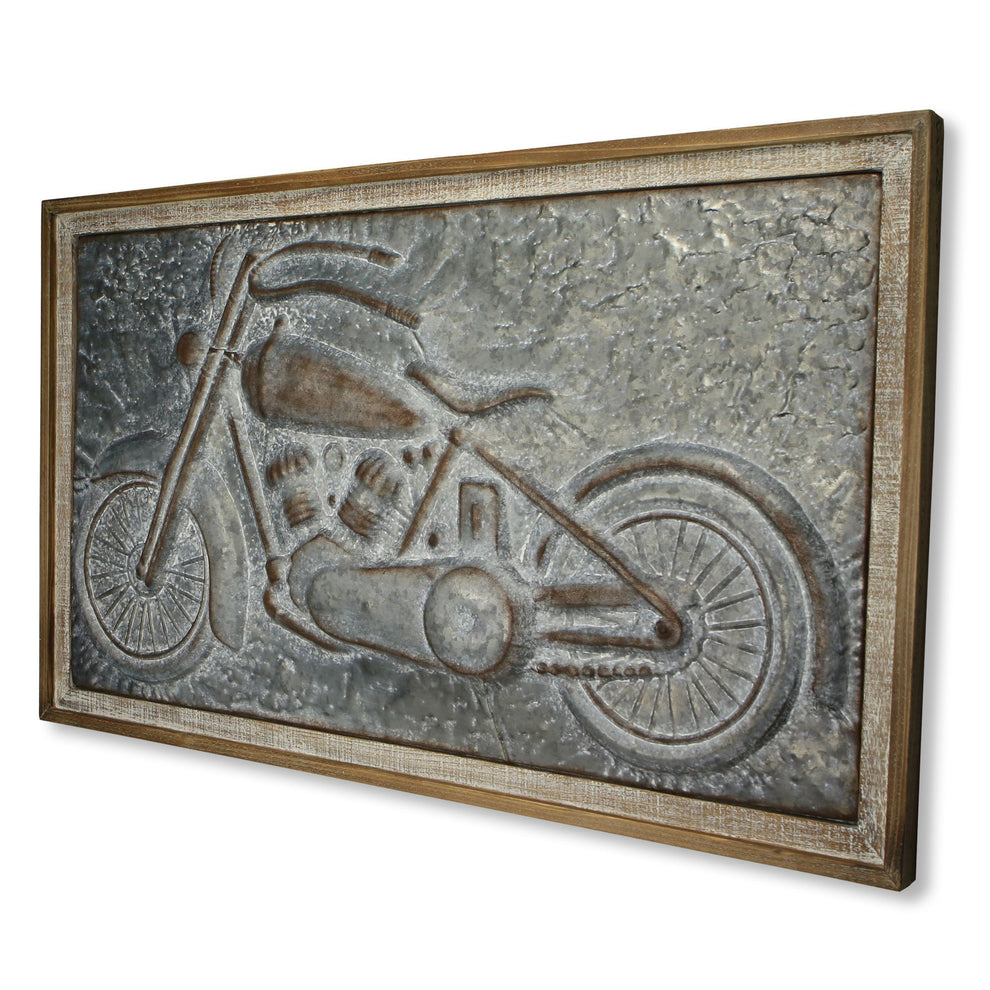 Gray and Brown Wood and Metal Wall Decor By Homeroots | Wall Decor | Modishstore - 4