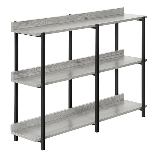 Black And Gray End Table With Three Shelves By Homeroots | End Tables | Modishstore - 1