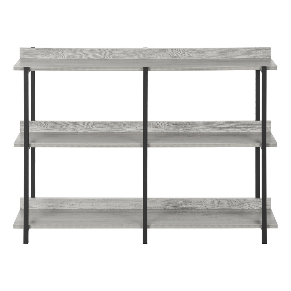 Black And Gray End Table With Three Shelves By Homeroots | End Tables | Modishstore - 3