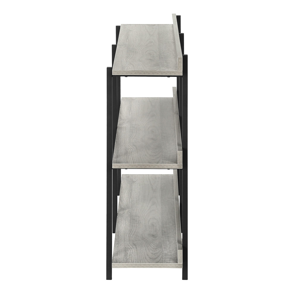 Black And Gray End Table With Three Shelves By Homeroots | End Tables | Modishstore - 4
