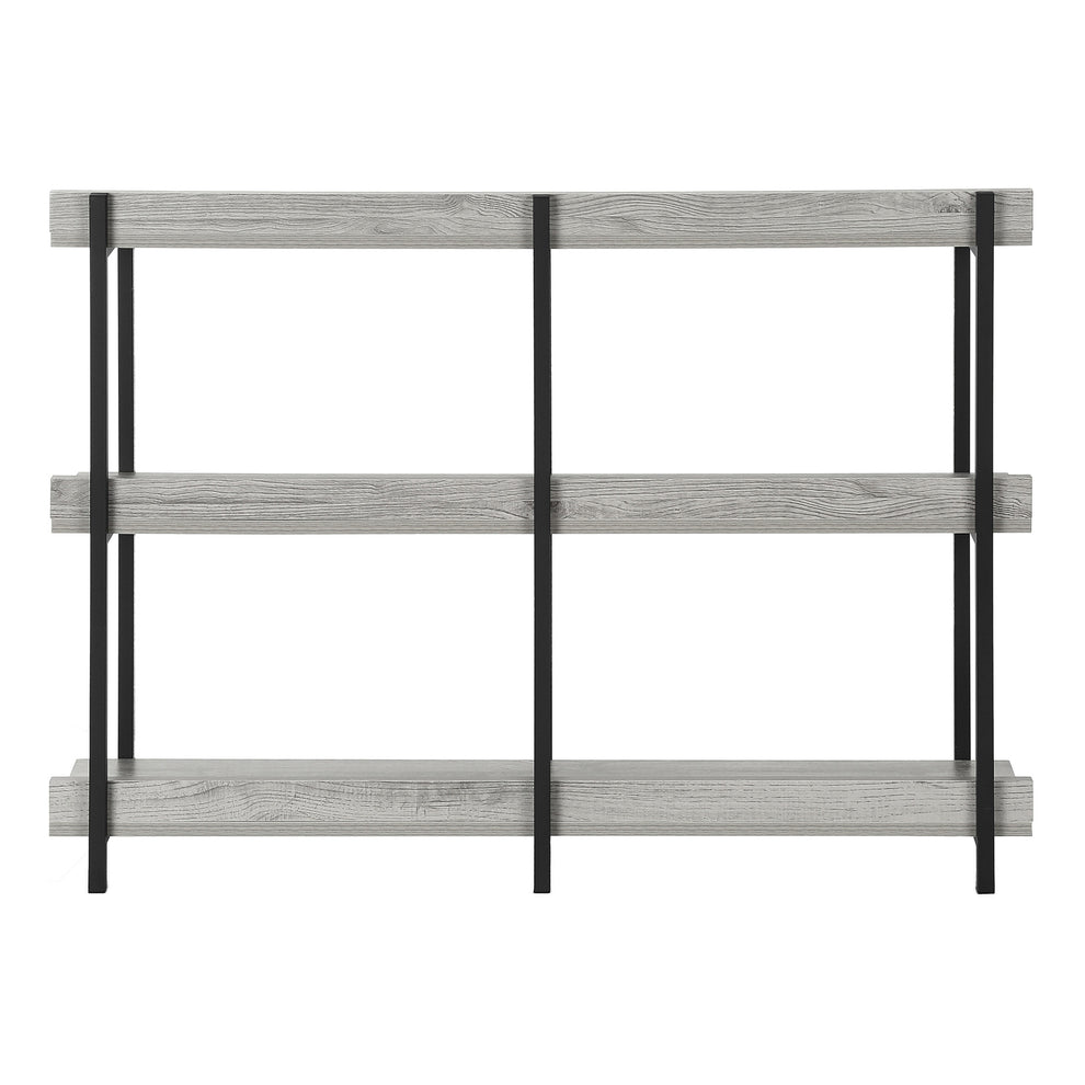Black And Gray End Table With Three Shelves By Homeroots | End Tables | Modishstore - 5