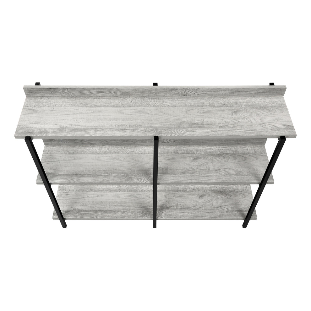 Black And Gray End Table With Three Shelves By Homeroots | End Tables | Modishstore - 6
