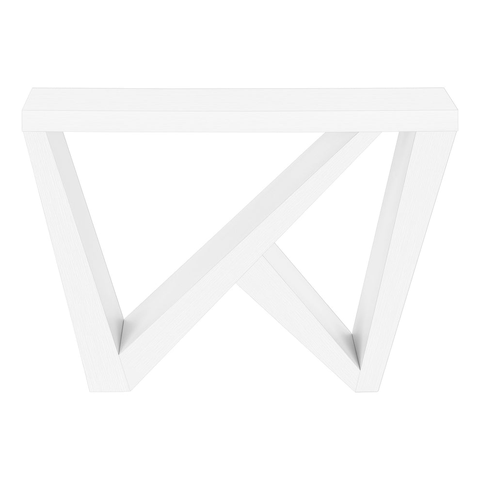 White Wood Abstract End Table By Homeroots | End Tables | Modishstore - 2