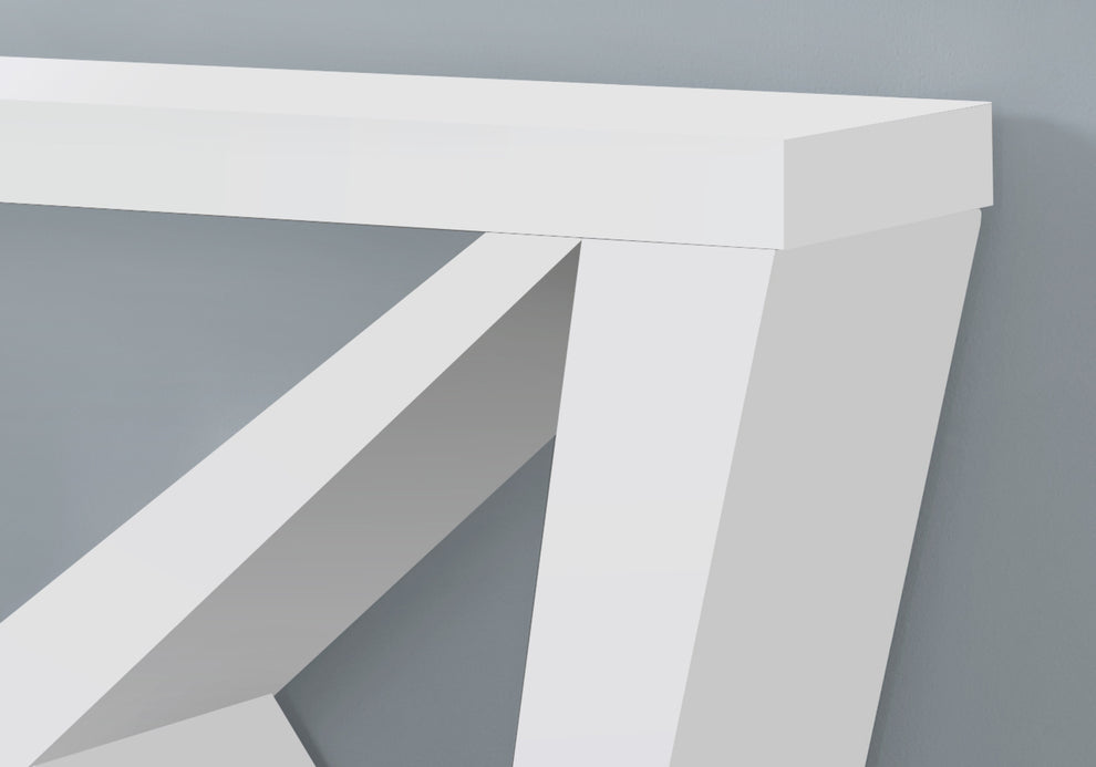 White Wood Abstract End Table By Homeroots | End Tables | Modishstore - 8