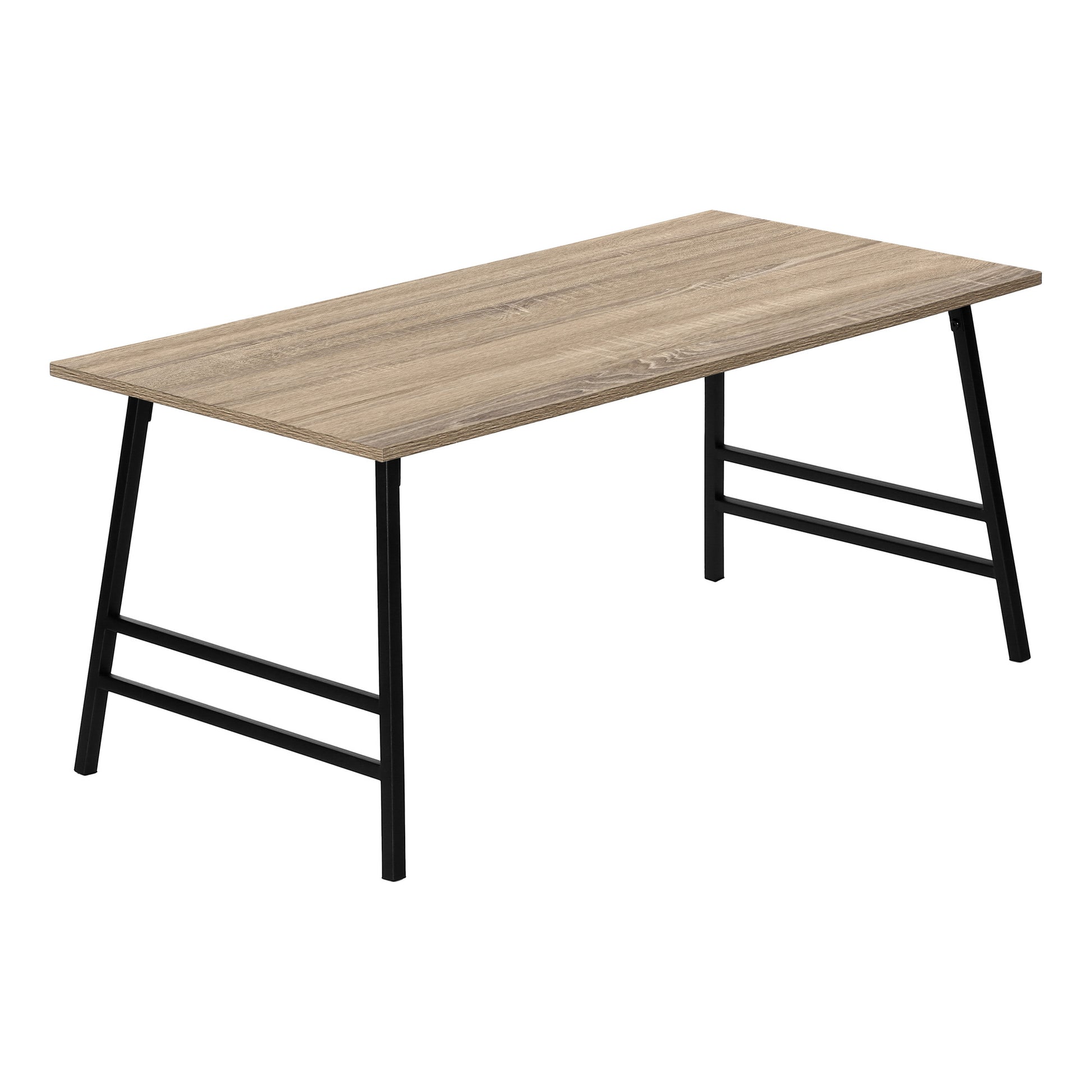 Taupe And Black Metal Coffee Table By Homeroots | Coffee Tables | Modishstore - 1