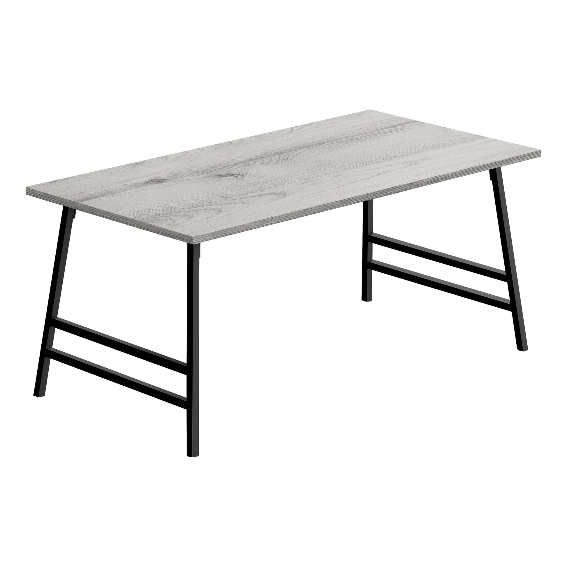 Gray And Black Metal Coffee Table By Homeroots | Coffee Tables | Modishstore - 1