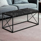 Black Wood And Metal Coffee Table By Homeroots | Coffee Tables | Modishstore - 1