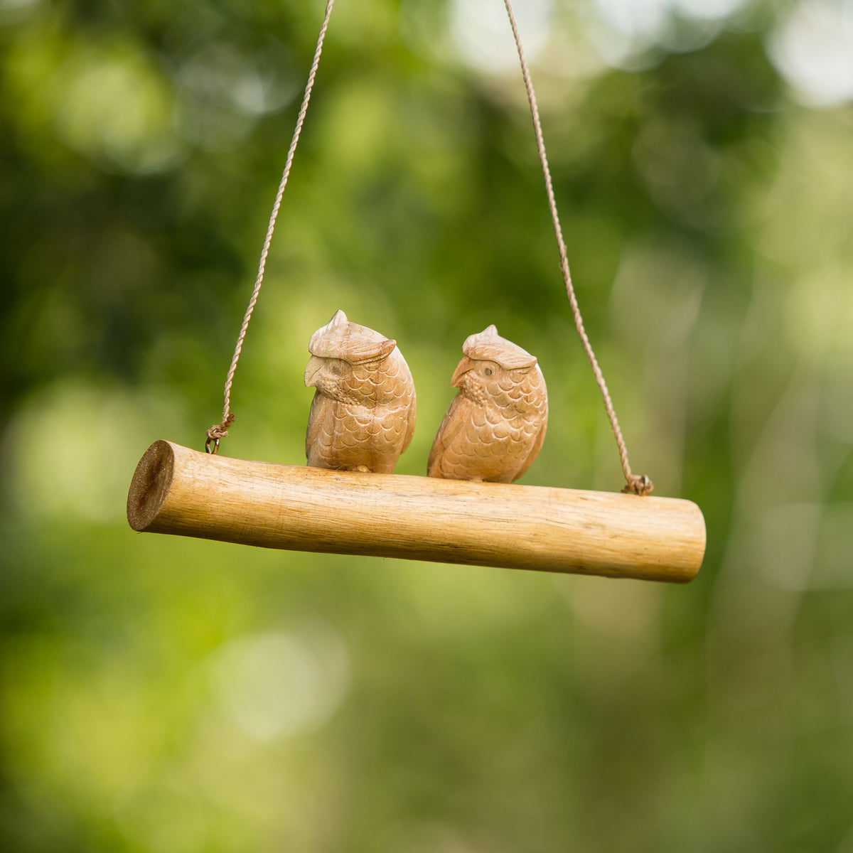Parasite Owl Double Hanging Set of 4 By Garden Age Supply | Sculptures | Modishstore - 1