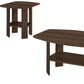 Set of Three Espresso Coffee Table With Three Shelves By Homeroots | Coffee Tables | Modishstore - 2
