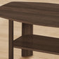Set of Three Espresso Coffee Table With Three Shelves By Homeroots | Coffee Tables | Modishstore - 5