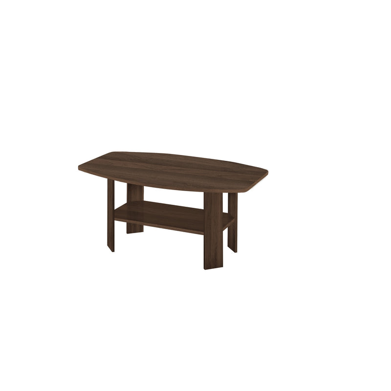Set of Three Espresso Coffee Table With Three Shelves By Homeroots | Coffee Tables | Modishstore - 1