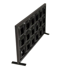 Black Iron Geometric Floor Tealight Candle Holder By Homeroots
