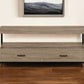 Deep Taupe Cabinet Enclosed Storage TV Stand By Homeroots | TV Stands | Modishstore - 1