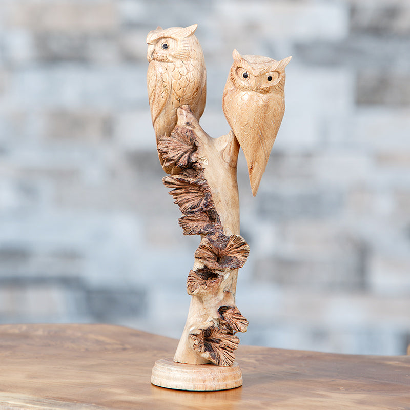 Parasite 2 Owls Set of 4 By Garden Age Supply | Sculptures | Modishstore - 1