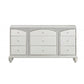 Platinum Manufactured Wood Nine Drawer Dresser By Homeroots | Dressers | Modishstore - 1