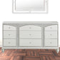 Platinum Manufactured Wood Nine Drawer Dresser By Homeroots | Dressers | Modishstore - 5