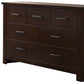 Mahogany Seven Drawer Double Dresser By Homeroots | Dressers | Modishstore - 2