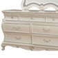 Pearl Solid and Manufactured Wood Seven Drawer Triple Dresser By Homeroots | Dressers | Modishstore - 4