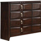 Espresso Eight Drawer Double Dresser By Homeroots | Dressers | Modishstore - 2