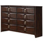 Espresso Eight Drawer Double Dresser By Homeroots | Dressers | Modishstore - 5
