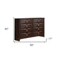 Espresso Eight Drawer Double Dresser By Homeroots | Dressers | Modishstore - 3