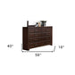 Brown Solid and Manufactured Wood Eight Drawer Double Dresser By Homeroots | Dressers | Modishstore - 6