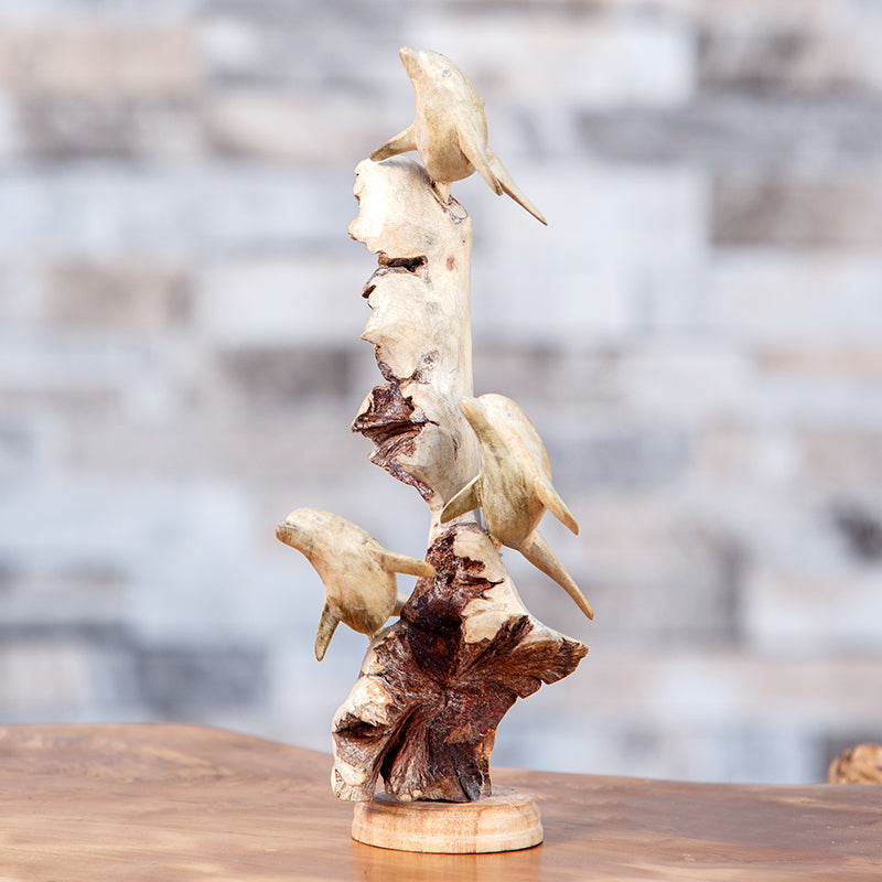 Parasite Dolphins Set of 4 By Garden Age Supply | Sculptures | Modishstore - 1
