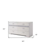 White High Gloss Manufactured Wood Eight Drawer Double Dresser By Homeroots | Dressers | Modishstore - 4