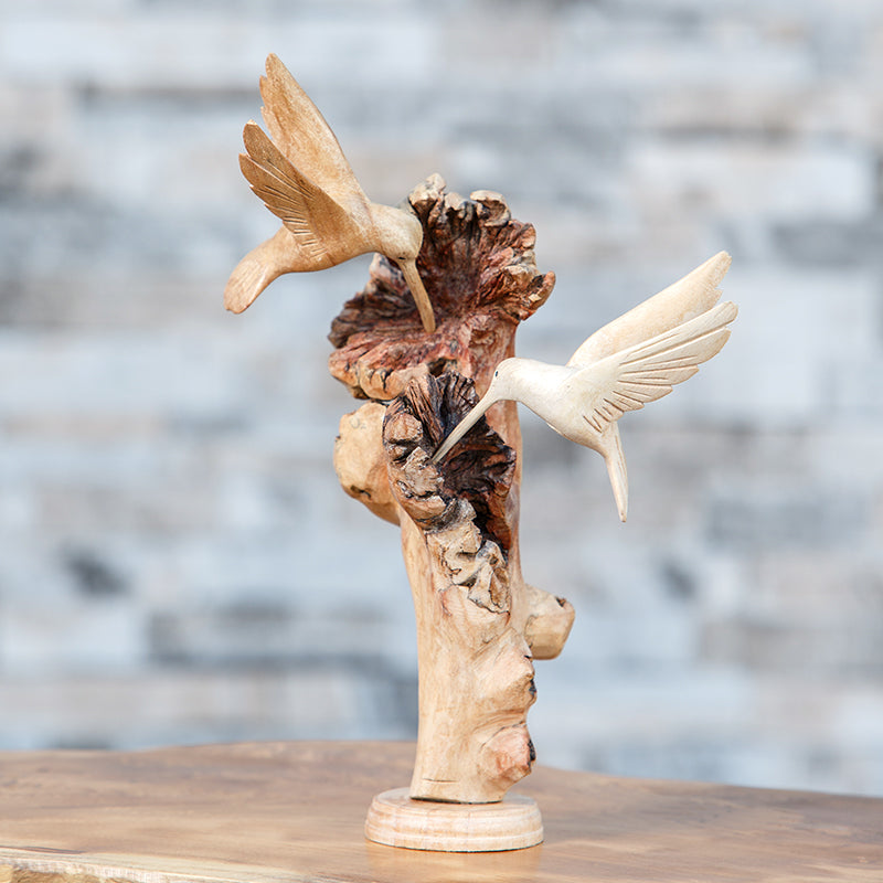 Parasite Humming Birds 2 Set of 4 By Garden Age Supply | Sculptures | Modishstore - 1