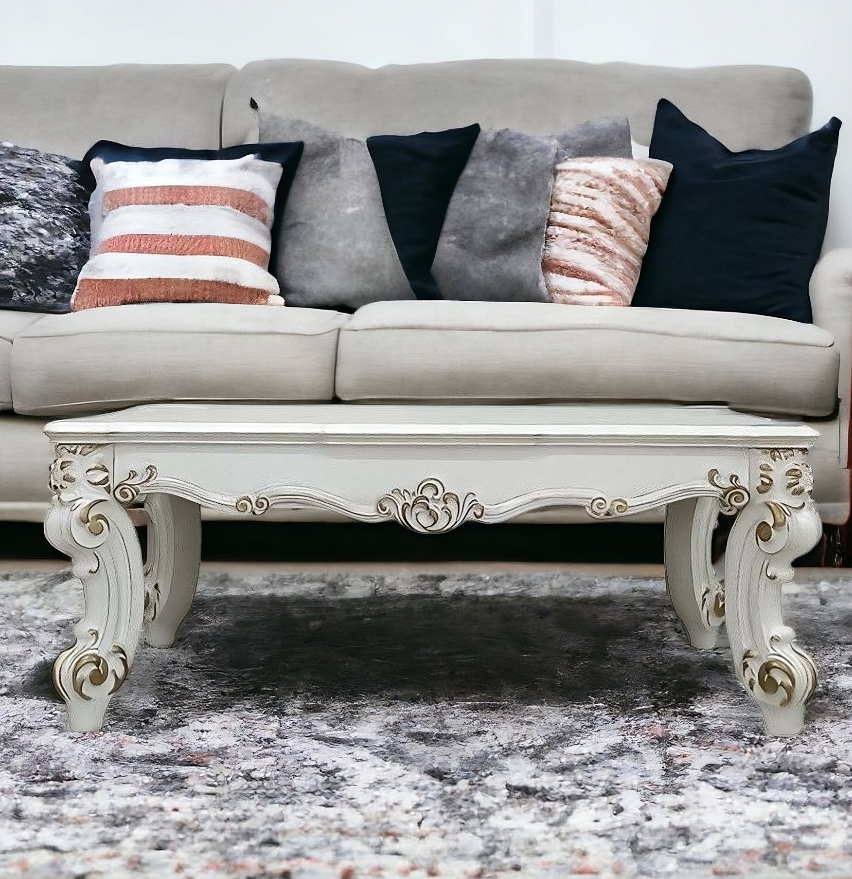 Pearl Wood Coffee Table By Homeroots | Coffee Tables | Modishstore - 2