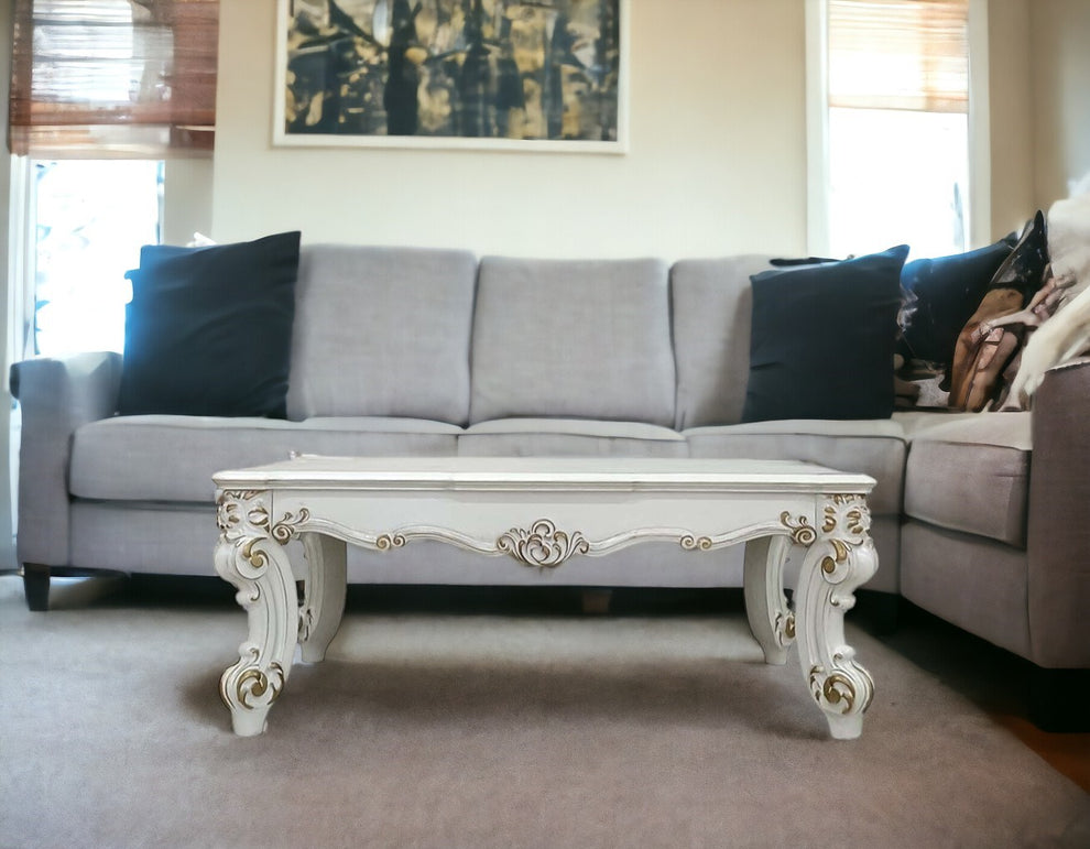 Pearl Wood Coffee Table By Homeroots | Coffee Tables | Modishstore - 3