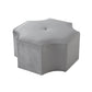 Gray Velvet Tufted Octagonal Cocktail Ottoman By Homeroots | Ottomans | Modishstore - 5