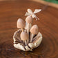 Parasite Bee on Mushrooms Set of 4 By Garden Age Supply