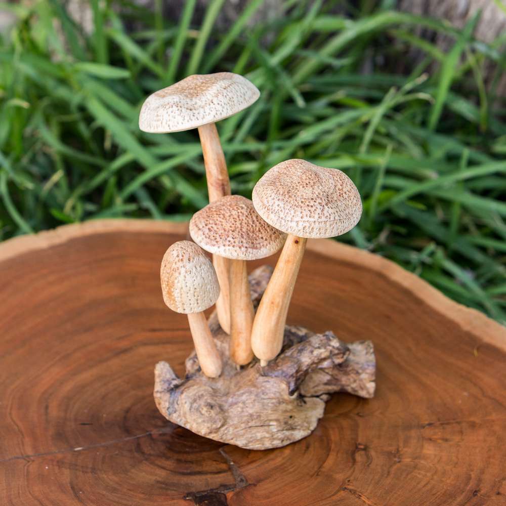 Parasite Beech Mushrooms Set of 4 By Garden Age Supply | Sculptures | Modishstore - 1