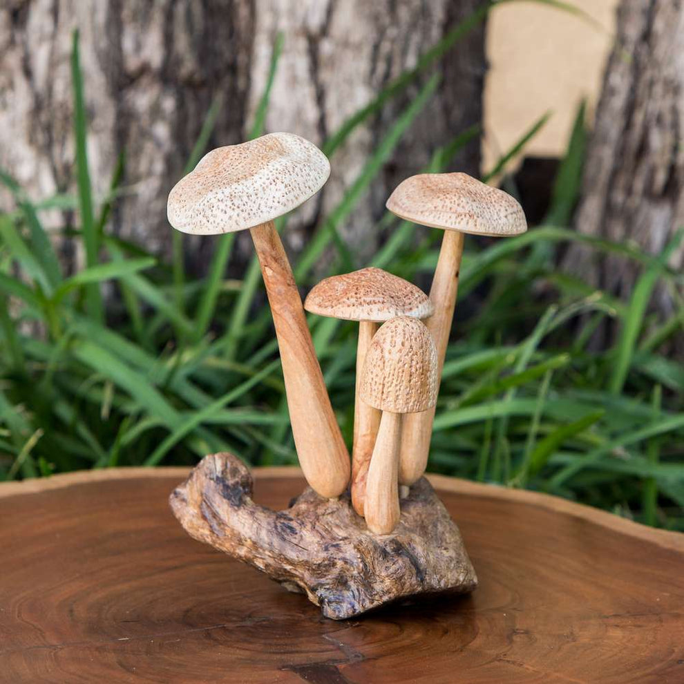 Parasite Beech Mushrooms Set of 4 By Garden Age Supply | Sculptures | Modishstore - 2