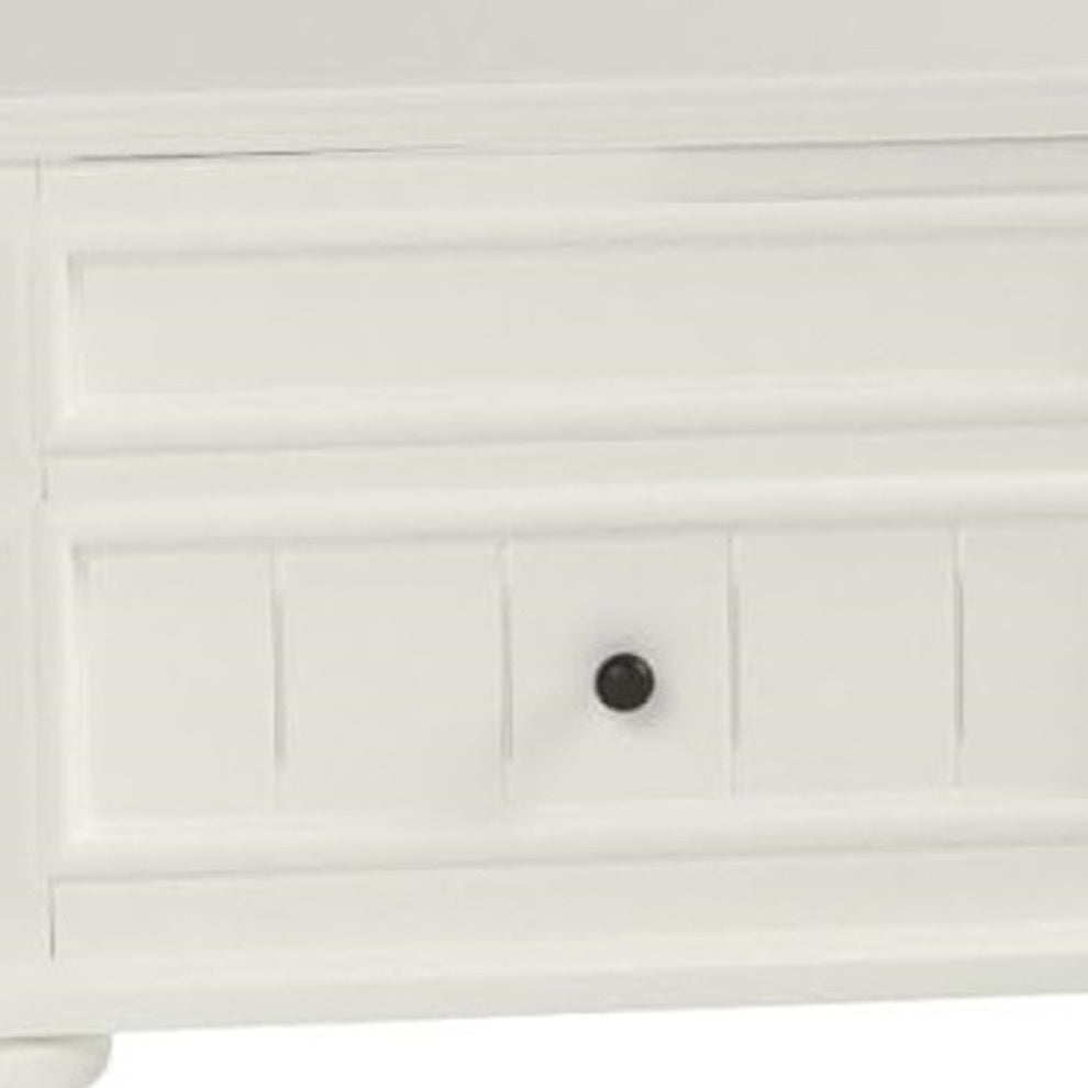 White Wood Lift Top Solid Coffee Table With Two Drawers By Homeroots | Coffee Tables | Modishstore - 3