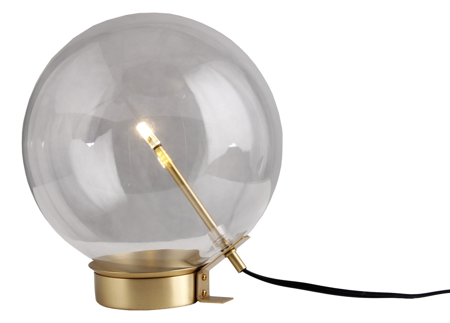 Brass Metal Globe Table Lamp By Homeroots | Table Lamps | Modishstore - 5