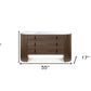 Walnut Marble Solid And Manufactured Wood Three Drawer Dresser By Homeroots | Dressers | Modishstore - 3