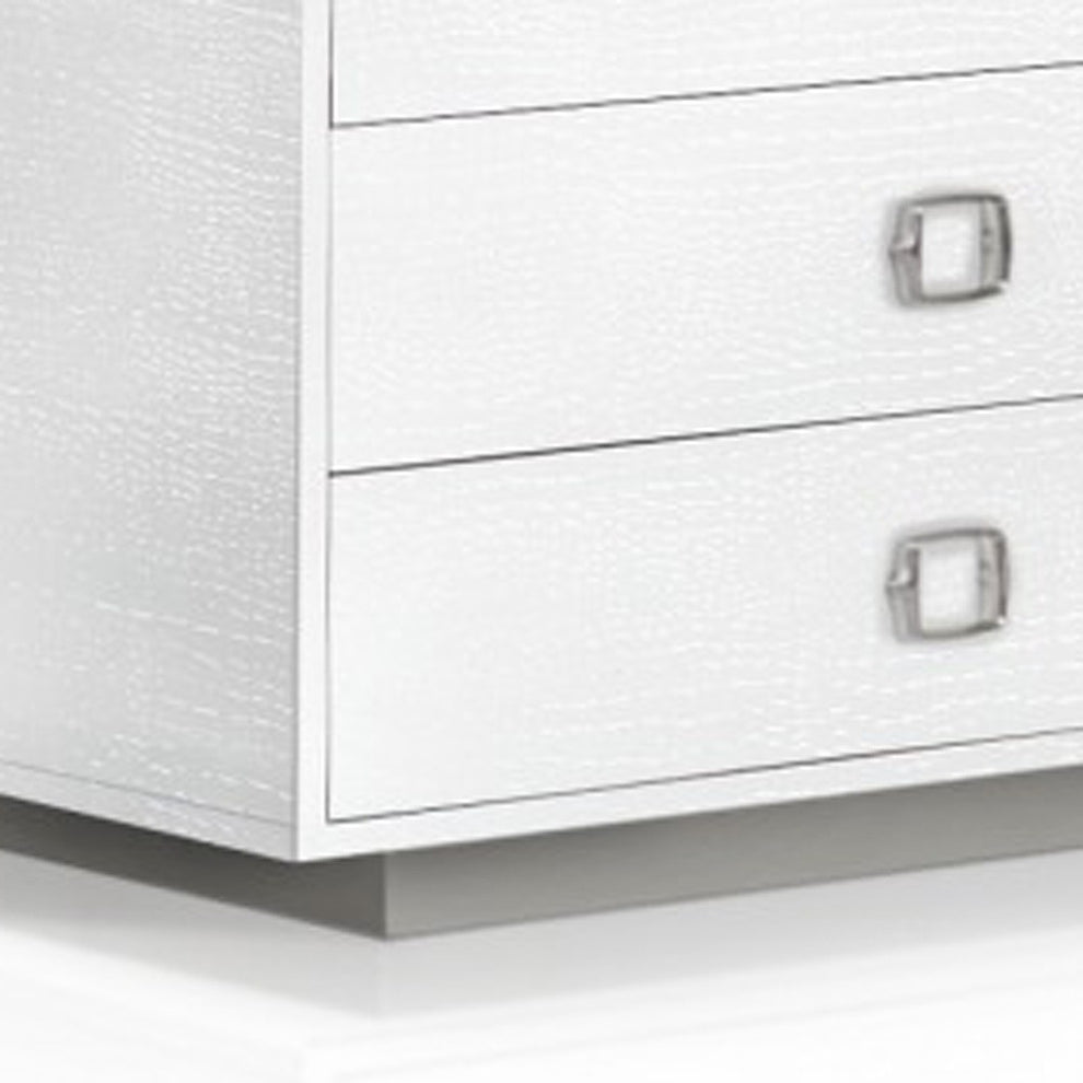 White Solid And Manufactured Wood Six Drawer Dresser By Homeroots | Dressers | Modishstore - 3
