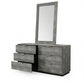 Grey Solid And Manufactured Wood Six Drawer Double Dresser By Homeroots | Dressers | Modishstore - 1